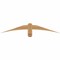 Ekena Millwork Bellingham Timber Gable Bracket, Western Red Cedar, 48"W x 8"H x 1 1/2"D x 3 1/2"F, 4/12 Pitch GBW048X08X0204BEL00SWR - alternate 1